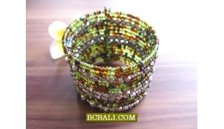 Bali Beads Cuff Bracelets Free Shipping Package